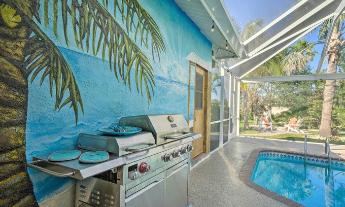 Trafalgar House | Pool & Fire Pit: Cape Coral Golf Course Getaway