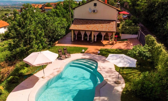 Marezige Villa | Pool House Ančka, Marezige, Slovenia