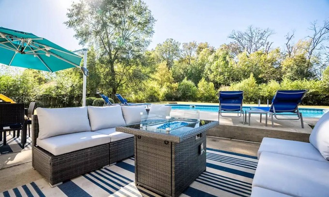 Cabot House | Pool Oasis w/KING Bed & Firepitn