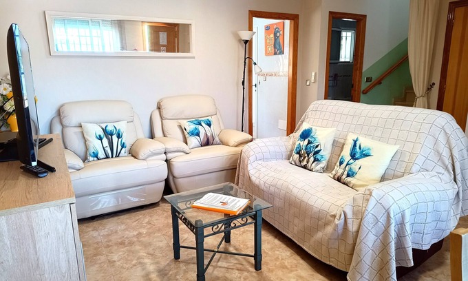 El Algar House | Pretty garden with BBQ | Communal Pool | Quiet village location | close to beach