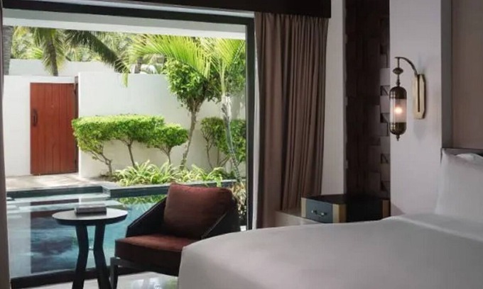 Salalah Hotel | Prime Location! TWO Luxe 1BR Villas Close to Al Hisn Beach! Pool and Spa Onsite!