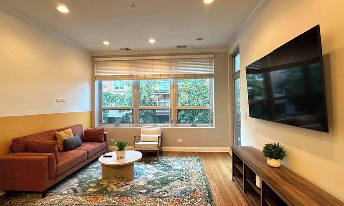 River West Apartment | Private Balcony, 1 Garage Parking, Sleeps 8!