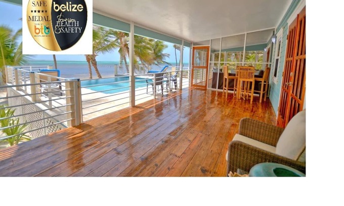 San Pedro House | Private Beachfront Home-4 BR/4 BA-Infinity Pool-Personal Chef-Pier-Boat-Captain