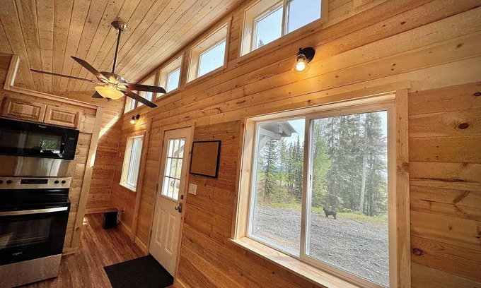 Funny River Cabin | Private Cozy Cabin with Lake & Mountain Views