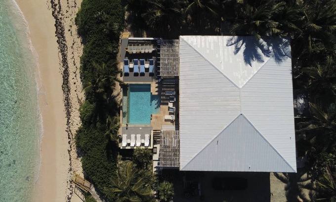 Double Bay House | Private Estate on Pink Sand Beach w/2 Pools, Home Theater, Kayaks, PBoards