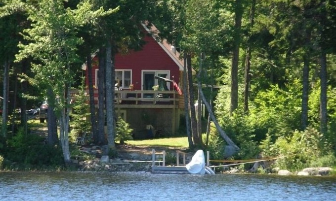 Whitney Cabin | Private Lakefront Retreat on Junior Lake in Lakeville, Maine