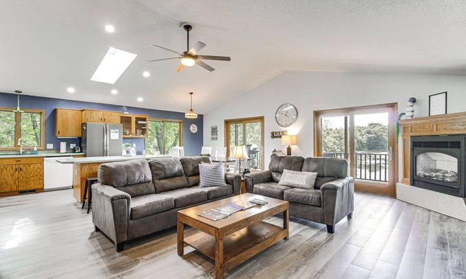 Spicer House | Private Lakefront Retreat w/Hot Tub, Deck & Views