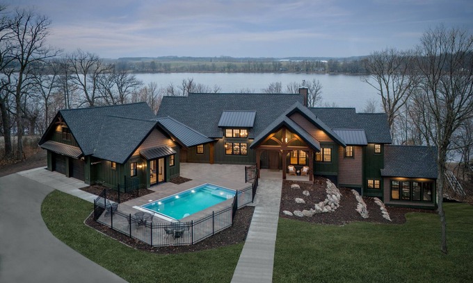Vergas Cabin | Private lakeside retreat with pool, hot tub, and sauna