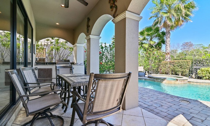 Reunion House | Private, Mediterranean Luxury on Golf Course-6 mi to Disney!