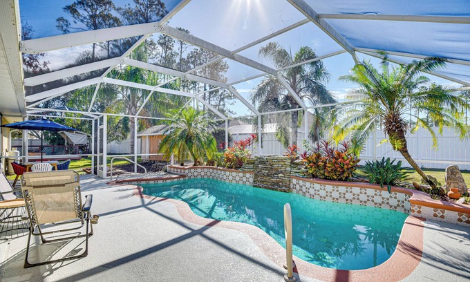 Indian Trails House | Private Outdoor Oasis: Luxe Palm Coast Retreat