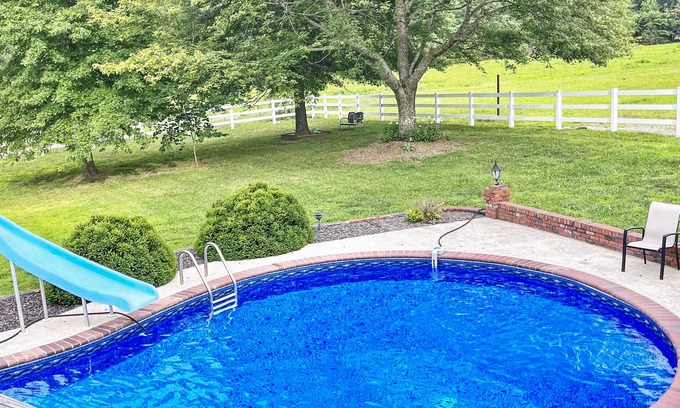 Brookline Station House | Private Pool at The Redemption Ranch