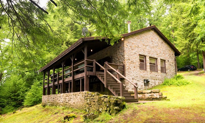 Shippenville Cottage | Private Riverfront Solid Stone Cottage on 18 Acres of Forestland on the Clarion