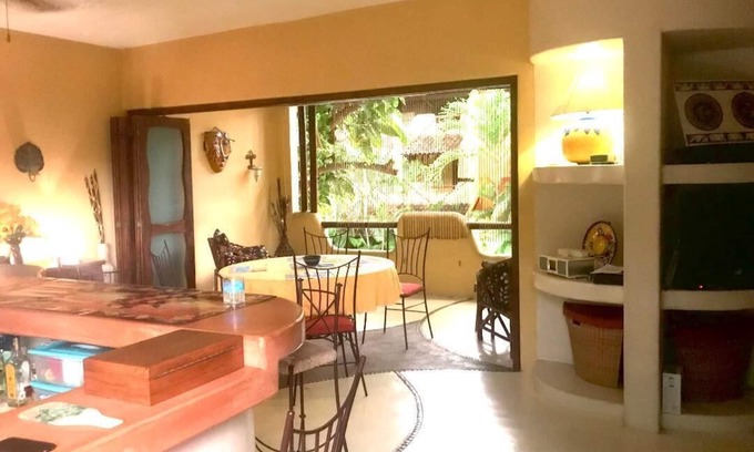 Queretaro Condo | Private Tropical Oasis Steps From the Beach, Dining and Shopping