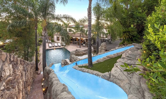 Canoga Park Villa | *Private Water Park* Hidden Cave! Outdoor Ktchn!