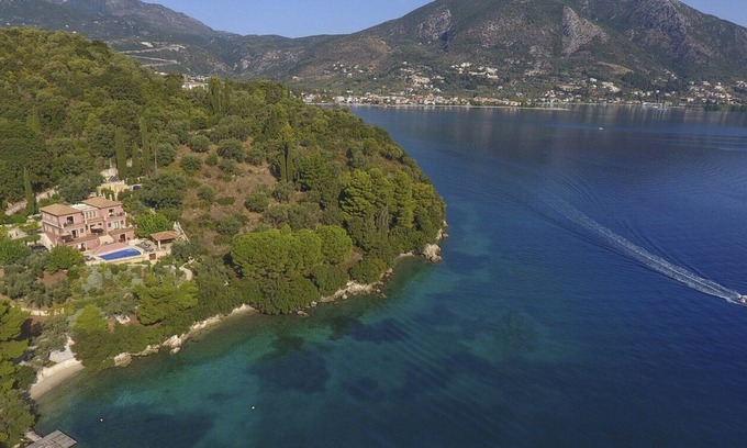 Nidri Villa | Private waterfront villa with pool and two private beaches
