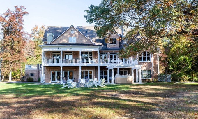Churchton House | Private Waterview Estate with 4 Suites, Hot Tub, Gourmet Kitchen and Game Room
