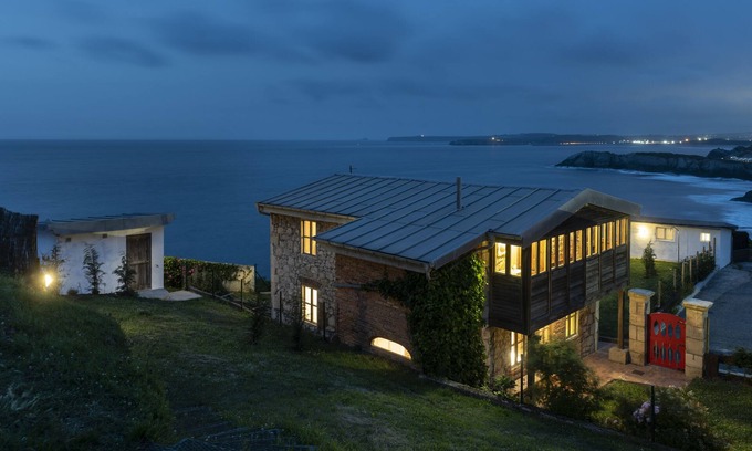 Castrillon Villa | Property on beautiful seacliff. Beach downstairs