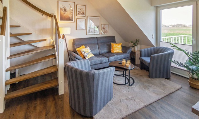 Neßmersiel Apartment | "Pure relaxation: Modern Waterkant vacation apartment with far-reaching views and comfort!"