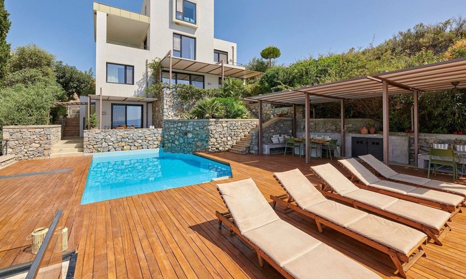 Kitries Villa | R 3039 Villa Evgeni WITH Fireplace, Sea view & Soundproof Windows.