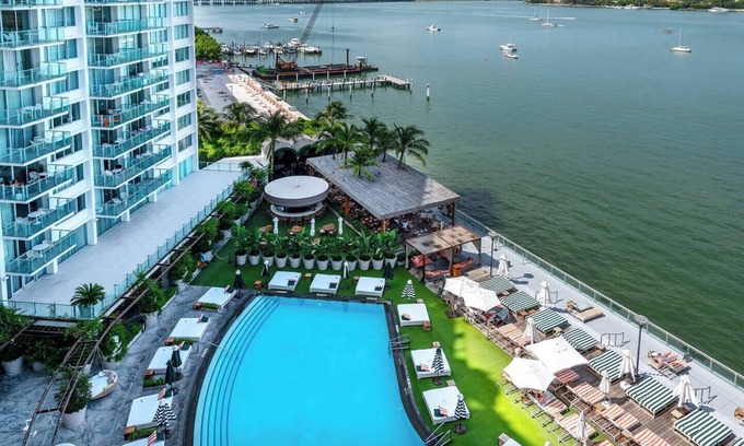 West Avenue Apartment | Rare 2BR | Mondrian Hotel BayView Star Island | Resort Access + Balcony @ Mondrian South Beach Hotel. Luxury bay front resort known for its Art Deco glamour, lush pool deck, and sweeping views of Star Island and Downtown Miami, near everything.