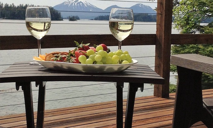 Sitka House | Raven's Roost- Cedar A-Frame Cabin Directly On The Ocean.