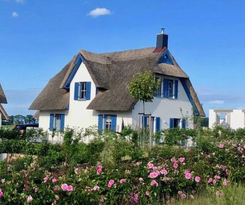 Gross Schwansee House | Reetdachhaus Seasons mit Kamin & Sauna