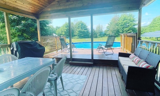 Lake Luzerne-Hadley House | Relaxing Adirondack Escape with Pool & Large Deck, 8 miles to Lake George