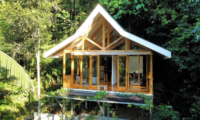 Siquijor Ski Chalet | Remote/Secluded Home near Secret Blue Lagoon with Motorcycle and private Gazzibo