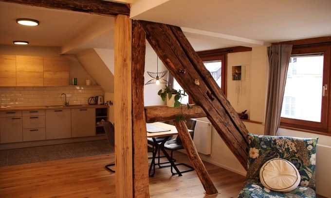 Sulzburg Apartment | Renovated maisonette vacation apartment in the historic old town center of Sulzburg