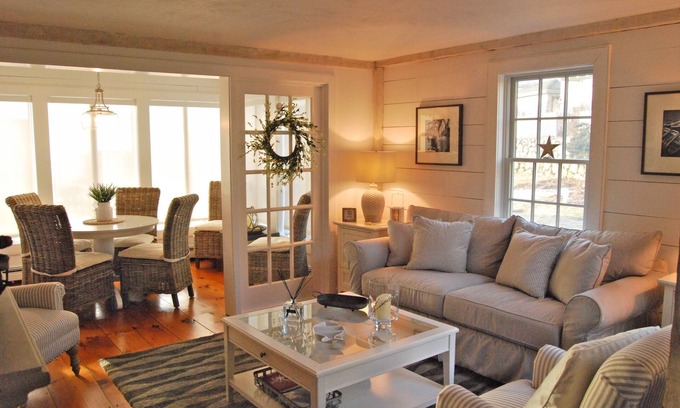 Mashpee Cottage | Renovated Nantucket Style Cottage-Ocean Views-Steps to Private Beach-CENTRAL AC!