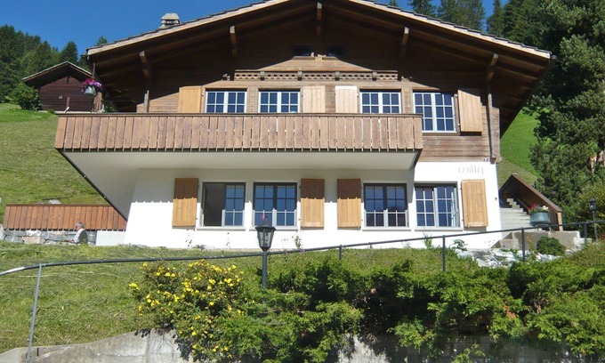 Adelboden Ski Chalet | Renovated, quiet 3-room apartment with wonderful views of the mountains
