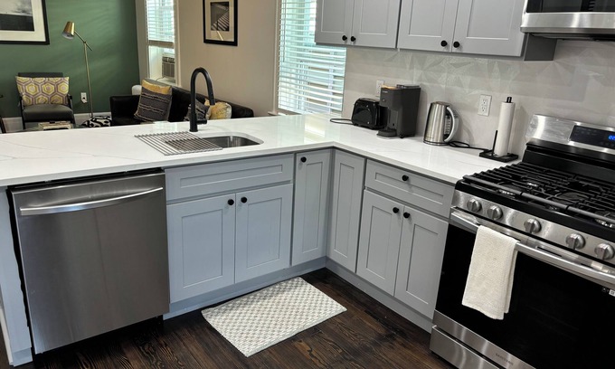West Side Apartment | Renovated1-bedroom apartment on quiet block close to NYC in Jersey City.