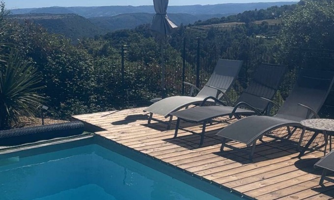 La Voulte-sur-Rhone House | Rental in the Ardèche with private swimming pool, in the heart of nature, not overlooked