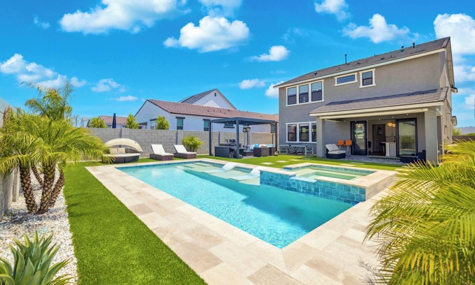 San Tan Valley House | Resort style 4-bedroom house, heated pool/hot tub, fitness room in Queen Creek