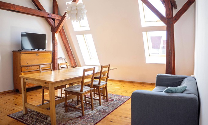 West Pomeranian Voivodeship Apartment | Retro Wooden Touch Apartment