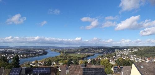 Urbar Apartment | Rheinblick am Rheinsteig zur Festung Ehrenbreitstein mit Balkon und Sauna