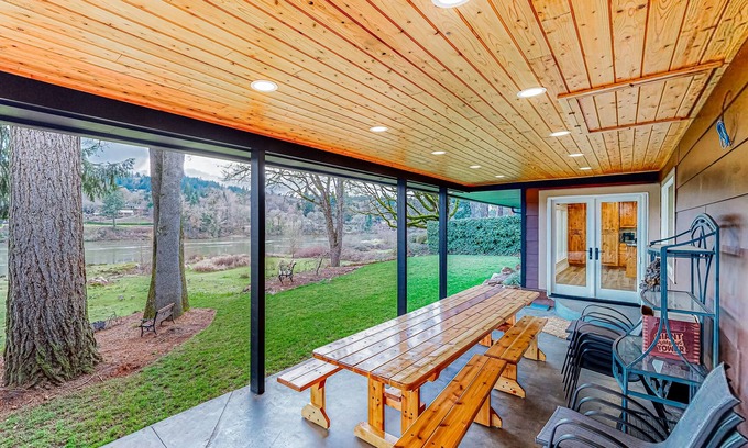 Oak Grove House | Riverfront all-suite home with amazing views, covered deck, & BBQ