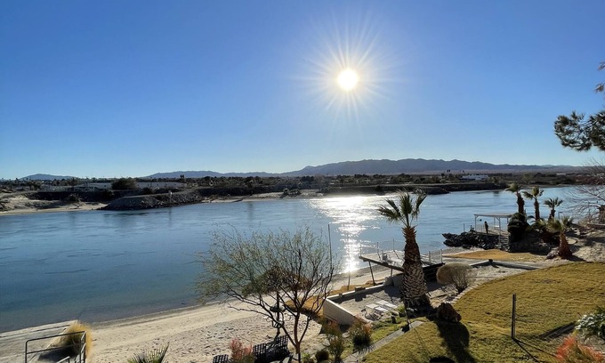 Mohave Valley House | Riverfront Home in Mohave Valley, AZ w Private Beach & Launch Ramp.