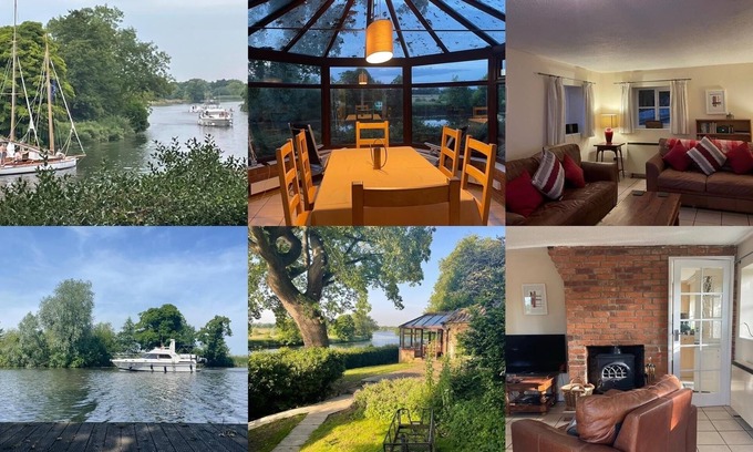 Bramerton Cottage | Riverside cottage in idyllic location with private mooring.Great for fishing!