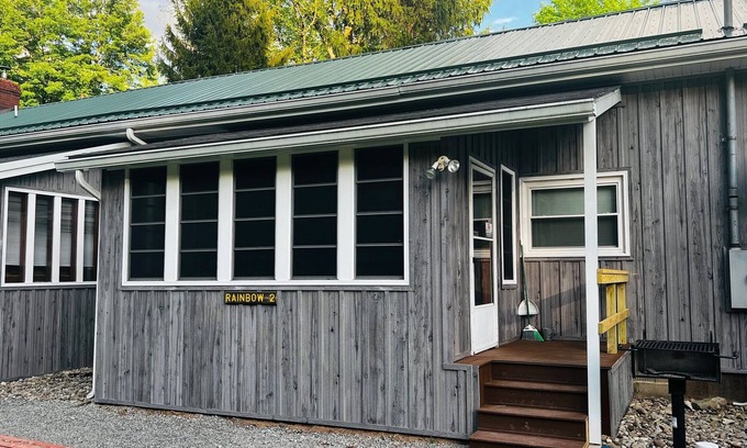 Elkins Cabin | RIVERSIDE RENOVATED 1950's schoolhouse, HOT TUB, Pellet Stove, Pet Friendly