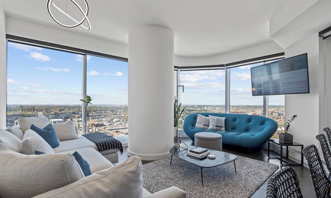 Downtown Edmonton Apartment | Roger - Luxury ICE District Suite - Pool & Parking
