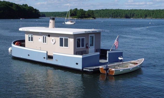 Mac Mahan Boat Rental | Romance and Adventure on the High Seas! The Charles Andrew with Motorized Skiff