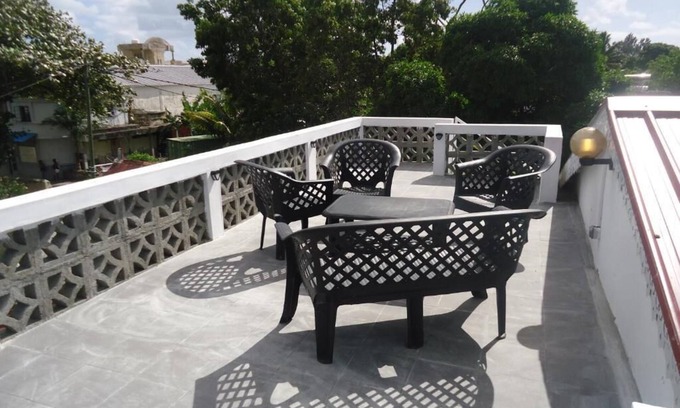 Port Mathurin Apartment | Roof top terrace at Lacaze TiMay in Port Mathurin