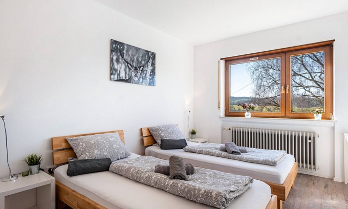 Horrenberg Apartment | Room 'Doppelzimmer 2' with Shared Terrace, Shared Garden and Wi-Fi