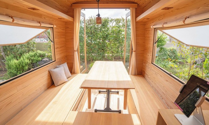 Utsunomiya Cottage | Room only 3 night or more plan Wooden trailerstyle tiny house lodging bedding futon /Utsunomiya Tochigi