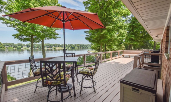 East Leroy House | Rustic Hills Retreat.a scenic home on beautiful lake front property.