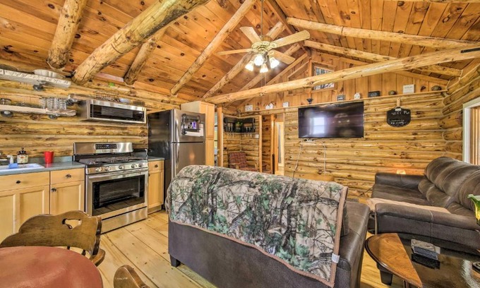 Madison House | Rustic Madison Getaway with Fire Pit and Patio!