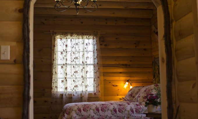 Lockwood Bed & Breakfast | Rustic Polish Jacuzzi Room in log home 11 miles from Ithaca