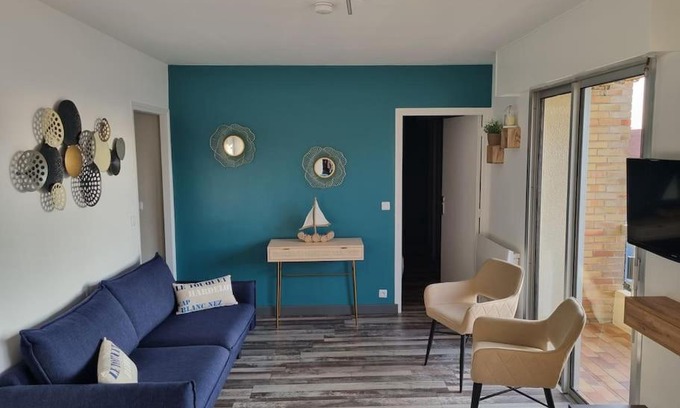 Sainte-Cecile-Plage Apartment | Sainte Cécile: appartement 2ch 6/7 pers