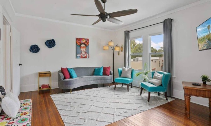 St. Augustine House | San Marco Villa Duplex! w Backyard, BBQ & Firepit!